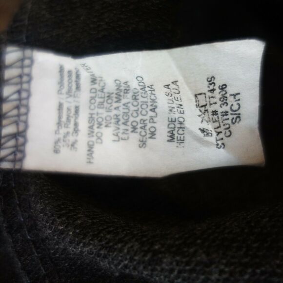 12PM by Mon Ami Gray Shirt  Green Pink Black Plaid Sleeves Women's Small 4/6 - Picture 7 of 8